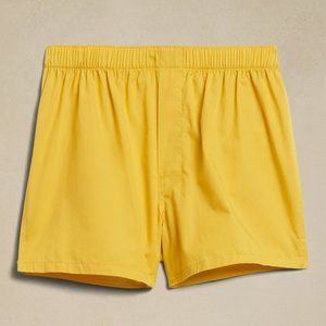 Banana Republic Solid Poplin Organic Cotton Boxers